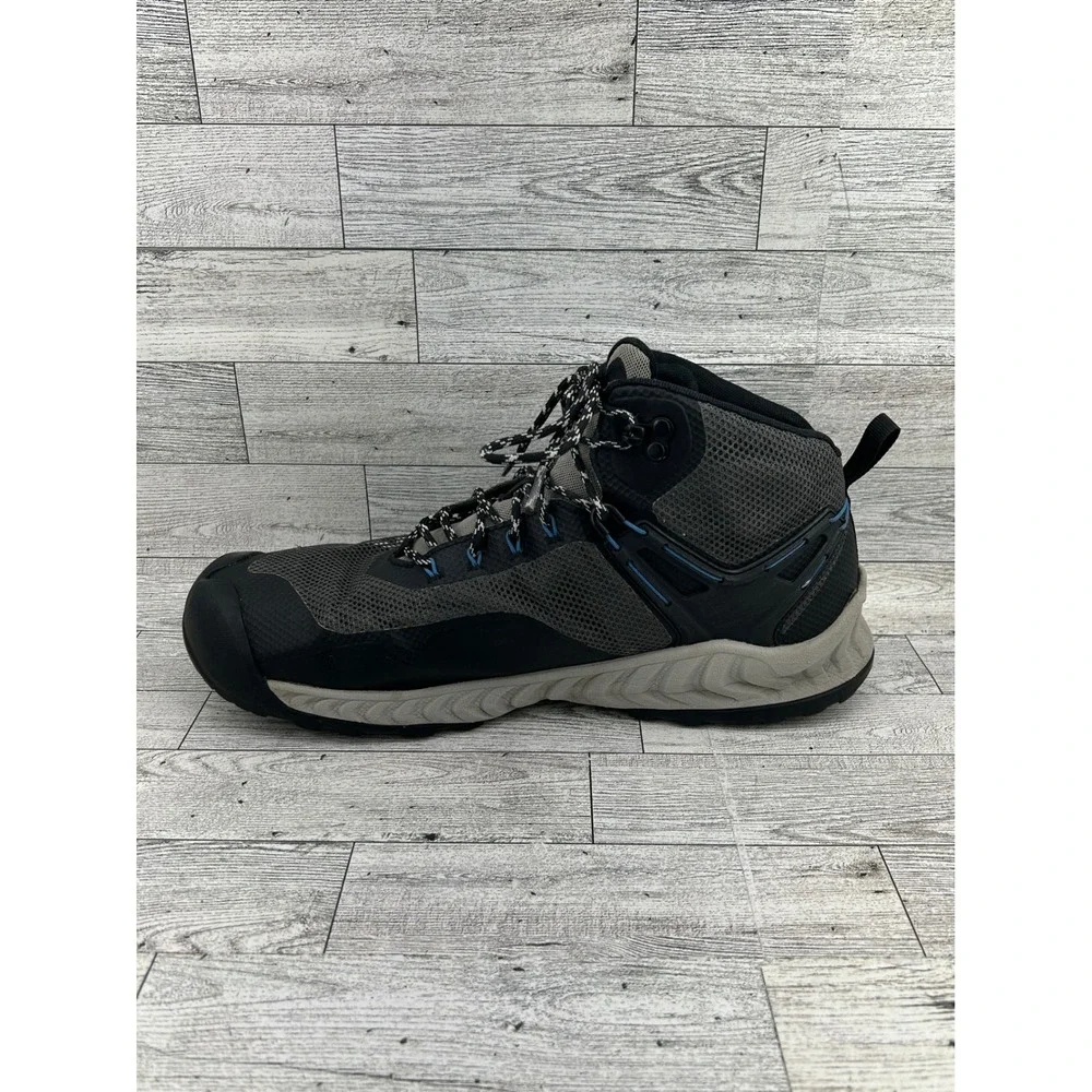 KEEN Konnectfit Waterproof Mid Hiking Boots Men's‎ Size 11.5 Gray Blue